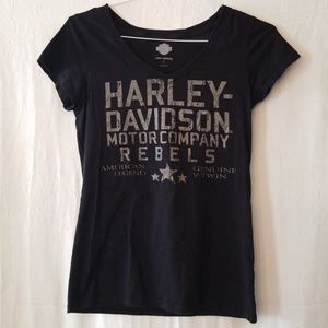Harley-Davidson Black Label ss v-neck T